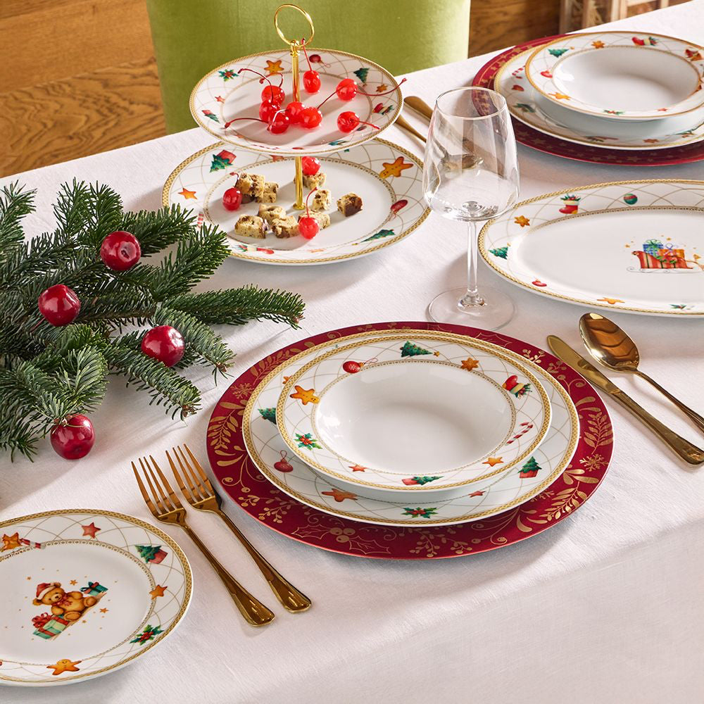 Tognana Olimpia Christmas Fairy Tale Kerstservies In Porselein Set van 18 St.