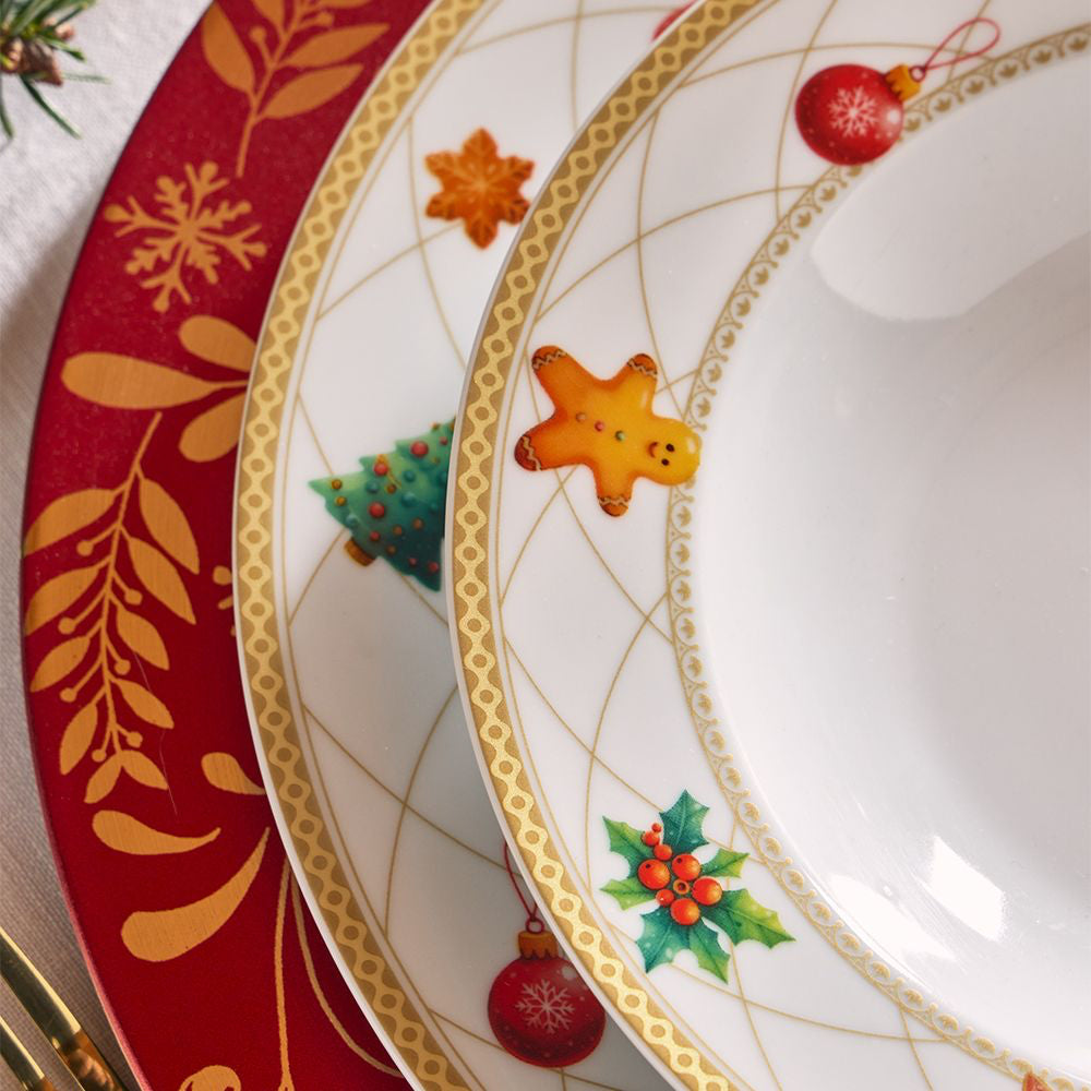 Tognana Olimpia Christmas Fairy Tale Kerstservies In Porselein Set van 18 St.
