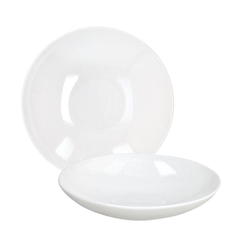 24 cm - Tognana Silk Assiette Creuse En Porcelaine Bone China Set 6 pièces