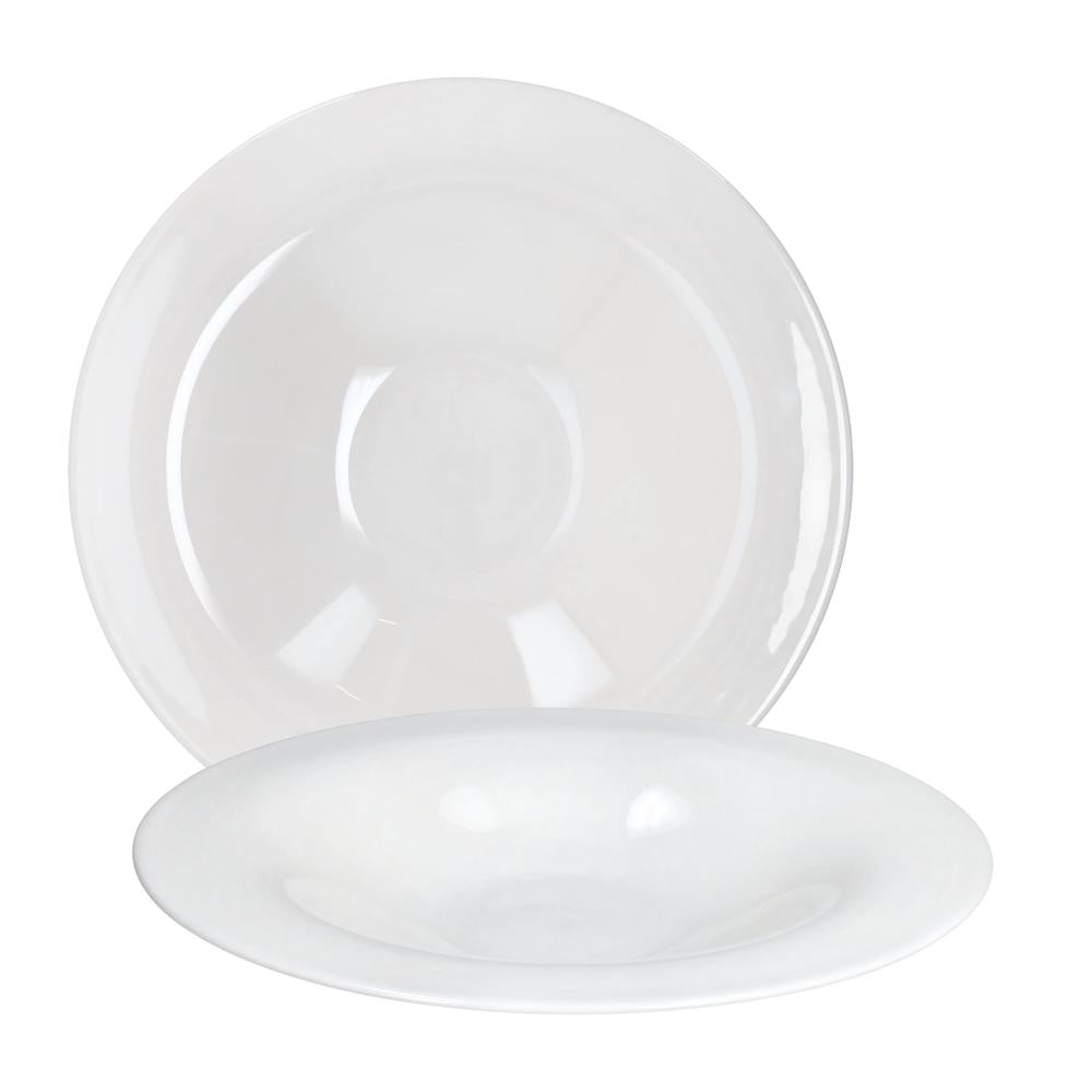29 cm - Tognana Silk Assiette Creuse Gourmet En Porcelaine Bone China Set 2 pièces
