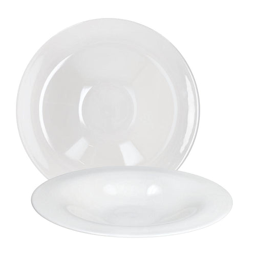29 cm - Tognana Silk Assiette Creuse Gourmet En Porcelaine Bone China Set 2 pièces
