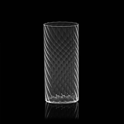 45 cl - Italesse Twist Bicchiere Cocktail Highball Soffiato a Bocca In Vetro Borosilicato - Set 6 Pz