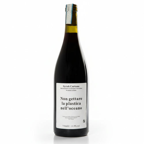 Non Gettare La Plastica Nell'Oceano Syrah Cortona DOC 2022 - Caravanserraglio