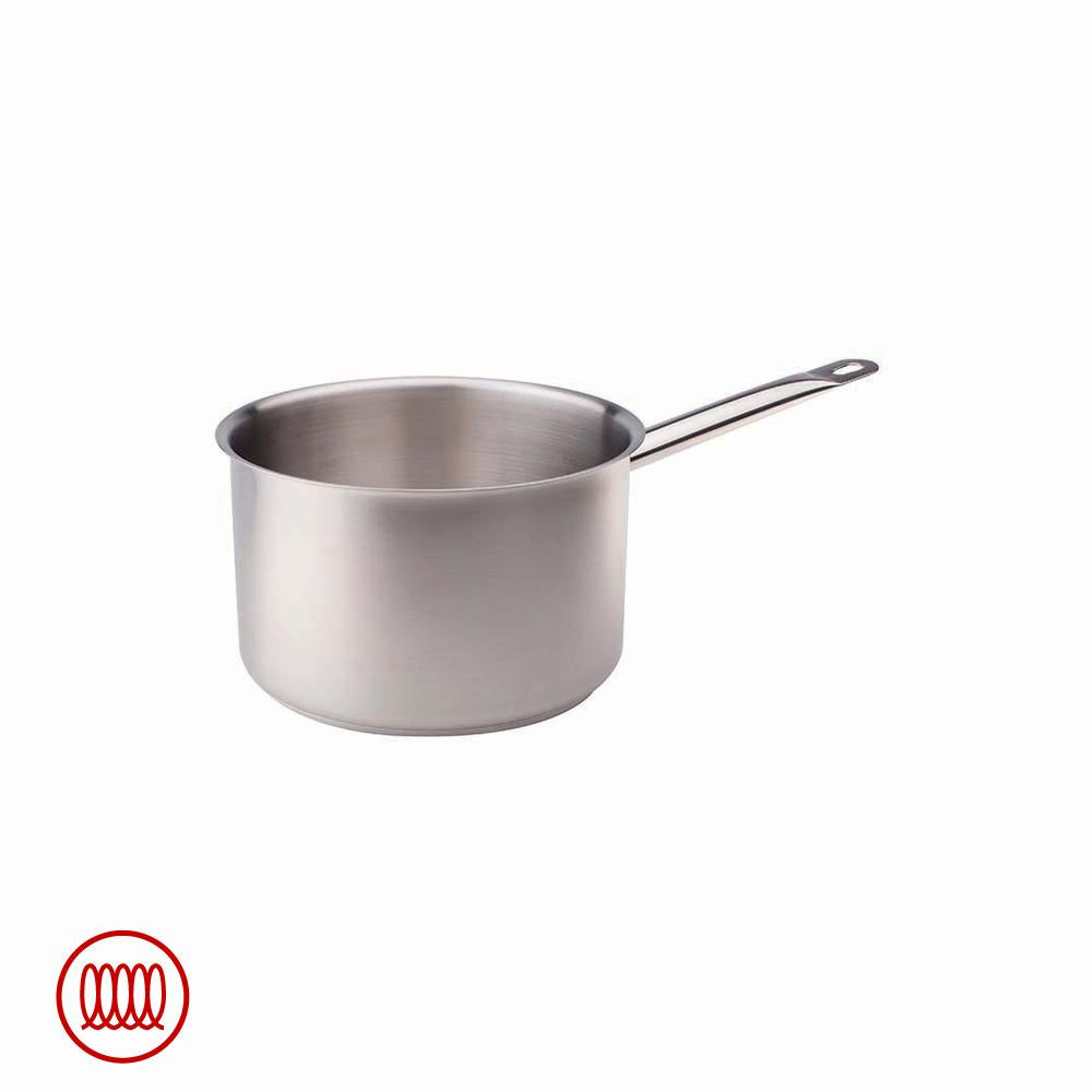 Agnelli Casserole Haute Induction En Acier Inoxydable Avec Manche Tubulaire