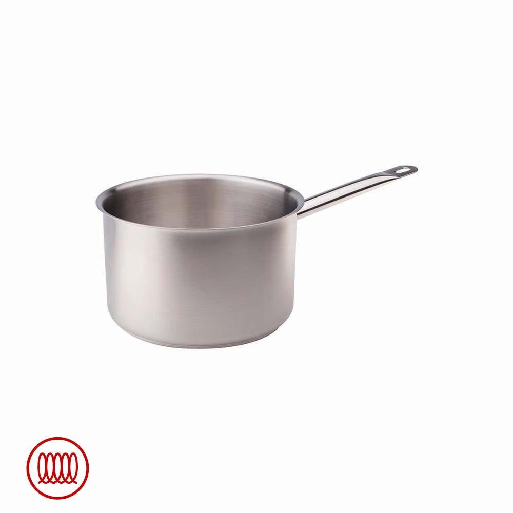 Agnelli Casserole Haute Induction En Acier Inoxydable Avec Manche Tubulaire