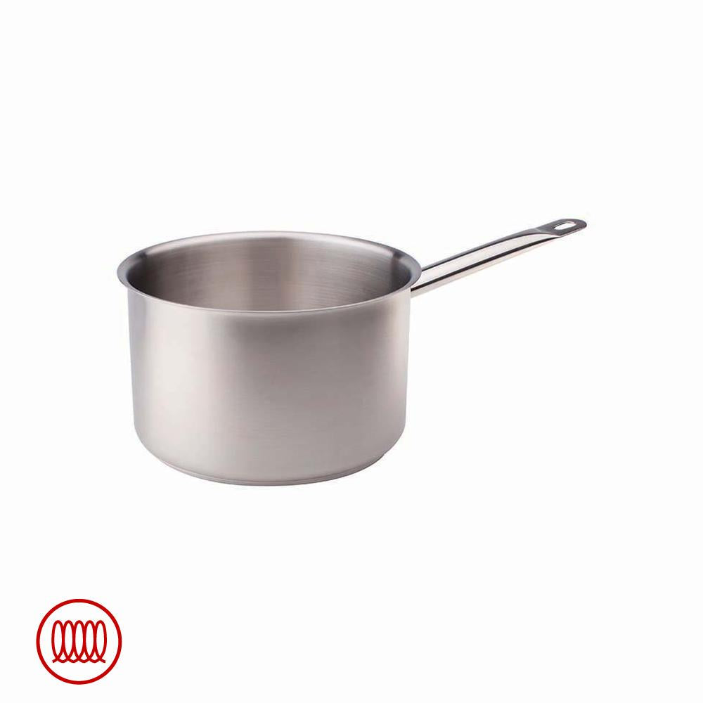 Agnelli Casserole Haute Induction En Acier Inoxydable Avec Manche Tubulaire