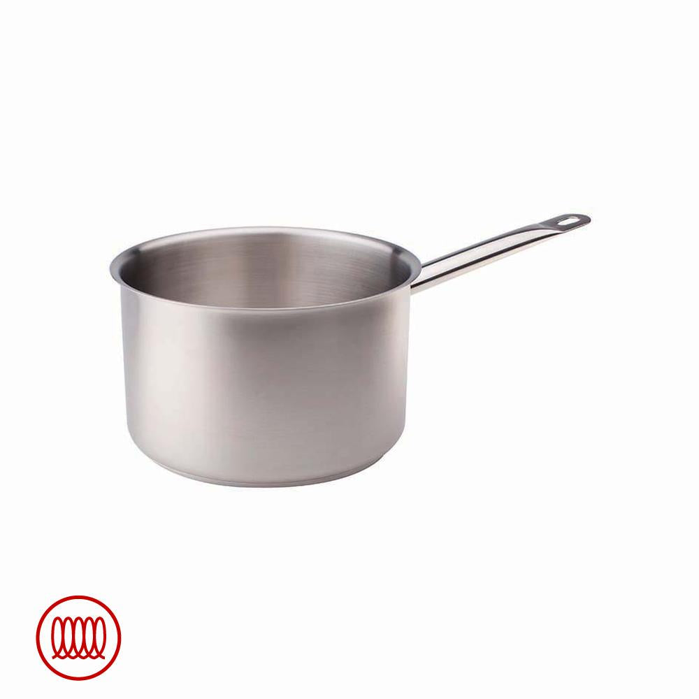 Agnelli Casserole Haute Induction En Acier Inoxydable Avec Manche Tubulaire