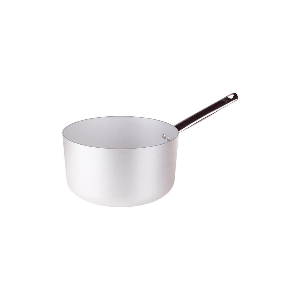 Agnelli Alluminio 3mm Professionale Casseruola Alta Con Manico Tubolare Inox