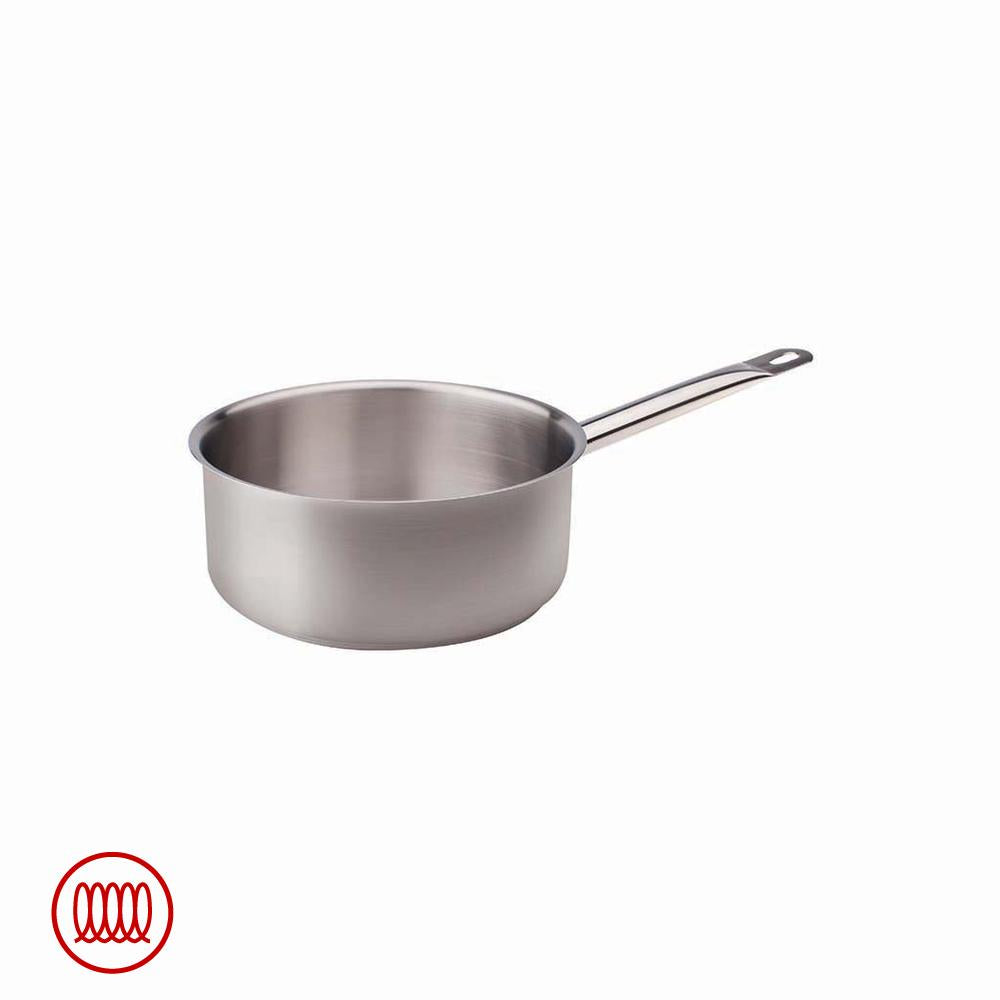 Agnelli Acciaio Inox Low Induction Casserole with Tubular Handle