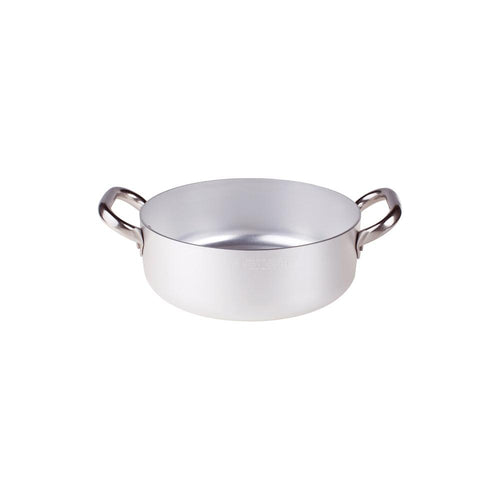 Agnelli Alluminio 3mm Professionale cocotte basse avec 2 anses inox
