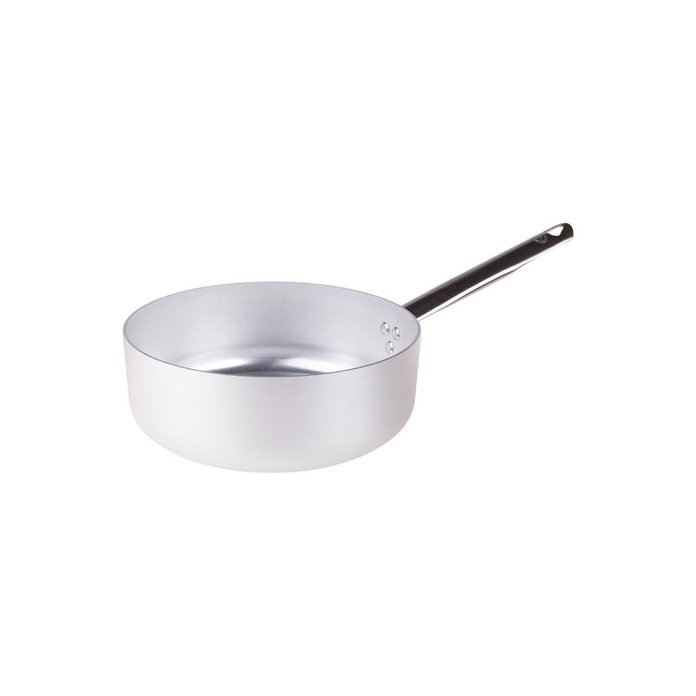 Agnelli Alluminio 3mm Professionale Casserole basse à manche tubulaire inox