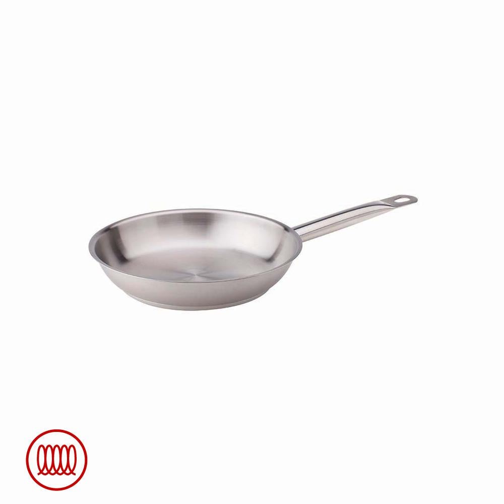 Agnelli Acciaio Inox Sartén Baja Inducción Con Mango Tubular