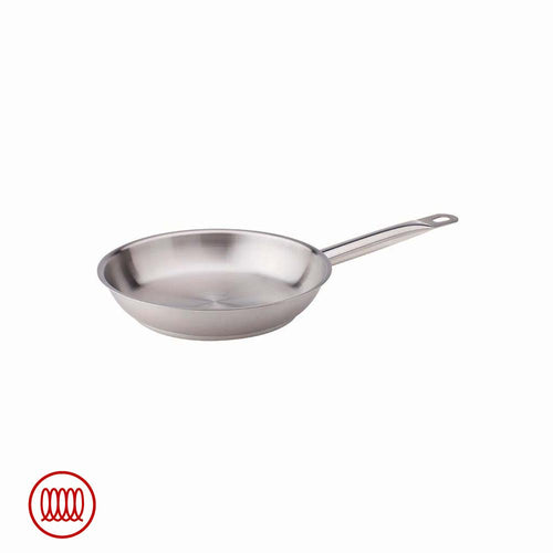 Agnelli Acciaio Inox Padella Bassa Induzione Con Manico Tubolare