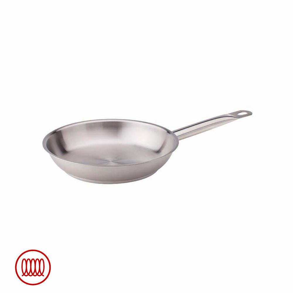 Agnelli Acciaio Inox Sartén Baja Inducción Con Mango Tubular