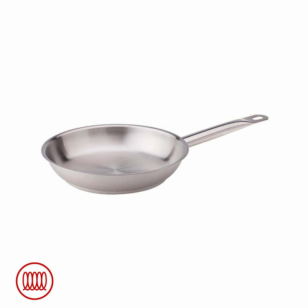Agnelli Acciaio Inox Sartén Baja Inducción Con Mango Tubular