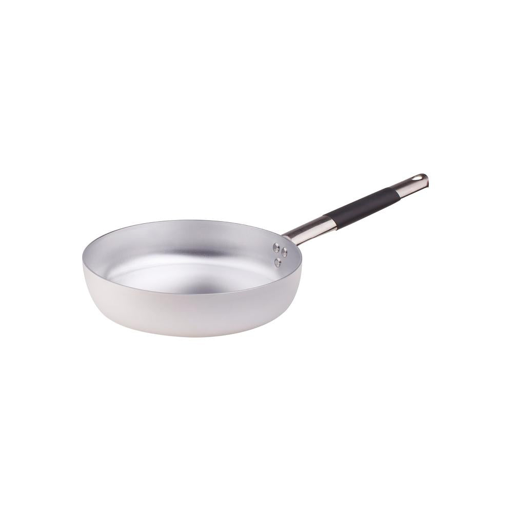 Agnelli Alluminio 3mm Professionale diepe sauteerpan met koele roestvrijstalen handgreep