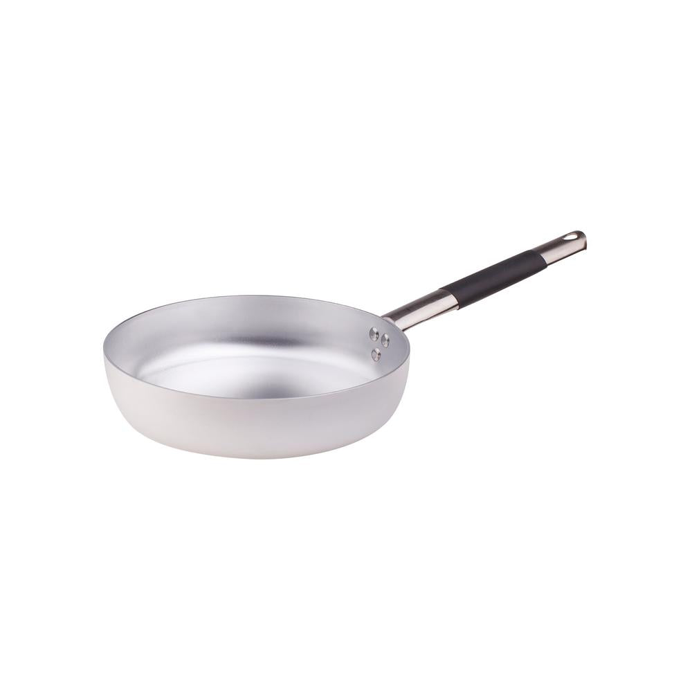 Agnelli Alluminio 3mm Professionale diepe sauteerpan met koele roestvrijstalen handgreep