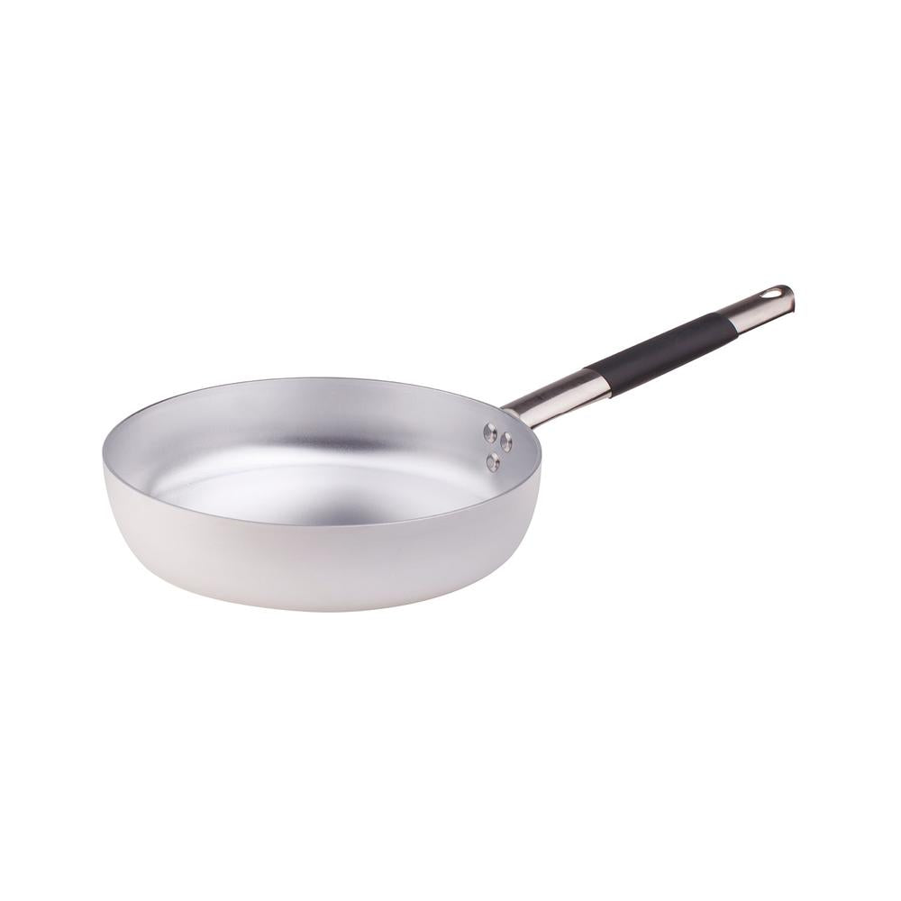 Agnelli Alluminio 3mm Professionale diepe sauteerpan met koele roestvrijstalen handgreep