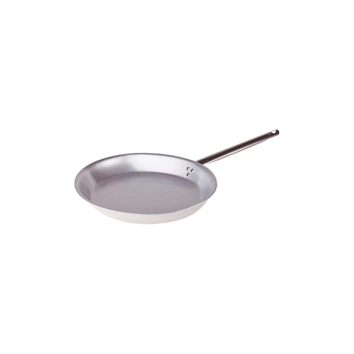 Agnelli Alluminio 3mm Professionale Padella Bassa Svasata Ovale Con Manico Tubolare Inox