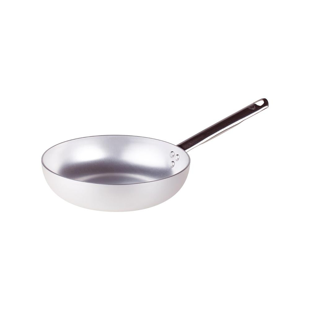 Agnelli Alluminio 3mm Professionale hoge taps pan met buisvormige roestvrijstalen handgreep