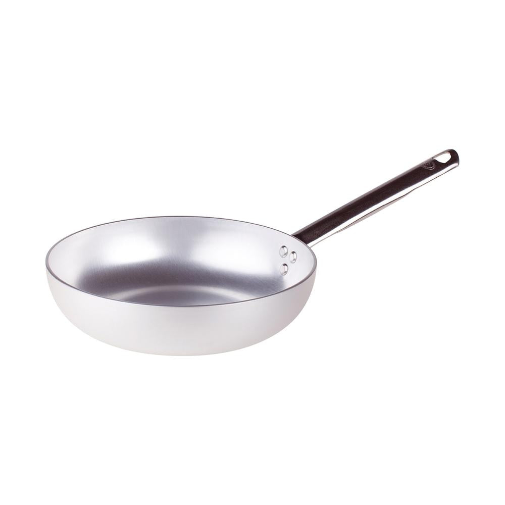 Agnelli Alluminio 3mm Professionale hoge taps pan met buisvormige roestvrijstalen handgreep