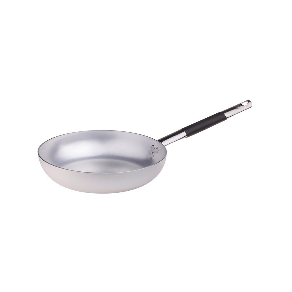 Agnelli Alluminio 3mm Professionale Padella Alta Svasata Con Manico Cool Inox