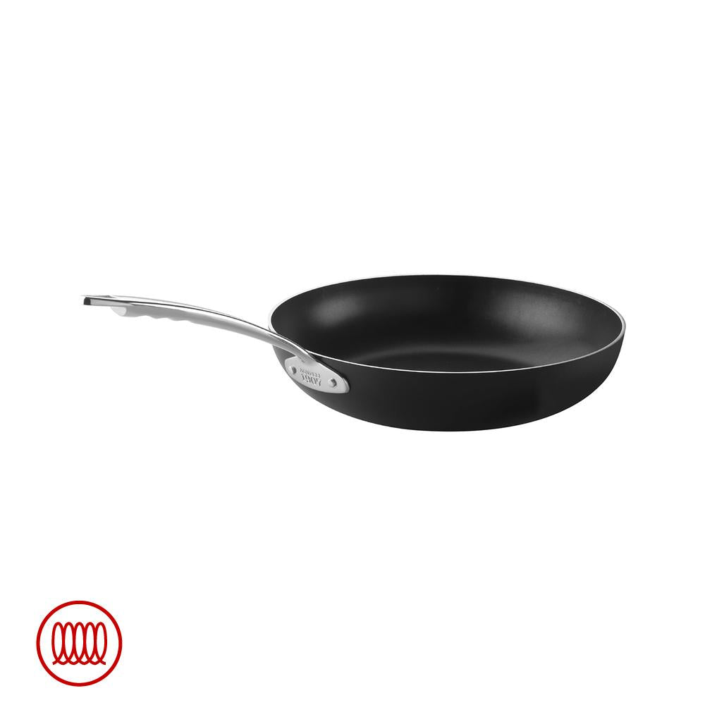 Agnelli AlBlack 1907 Sartén alta inducción aluminio antiadherente 3mm con mango inox
