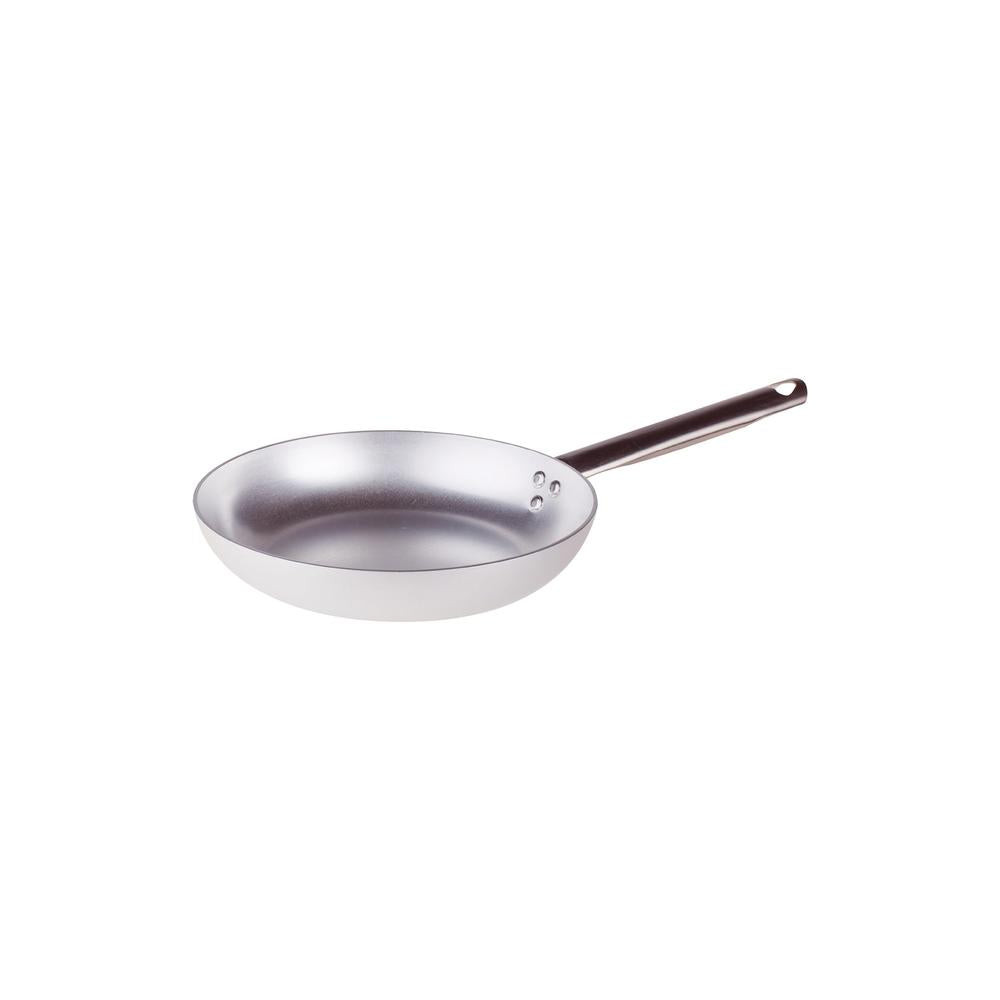 Agnelli Alluminio 3mm Professionale Flared Shallow Pan with Tubular Stainless Handle