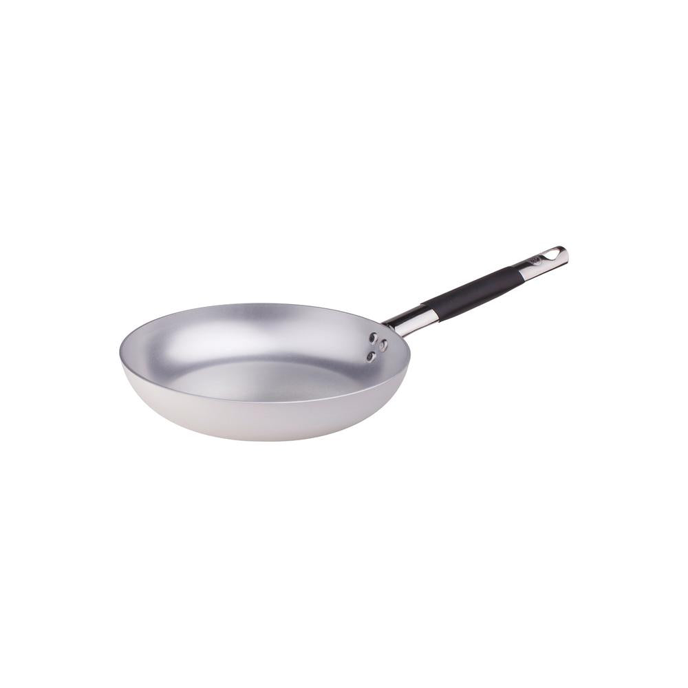 Agnelli Alluminio 3mm Professionale flache ausgestellte Pfanne mit kühlbleibendem Edelstahlgriff