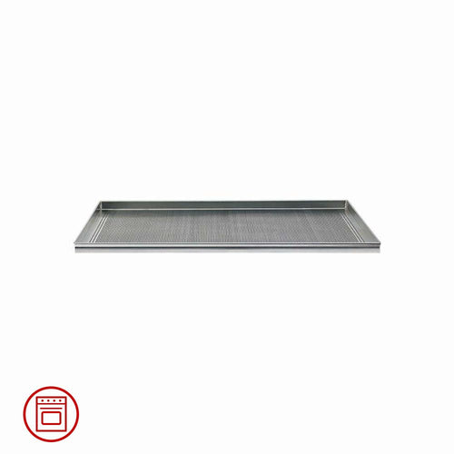 Agnelli Pasticceria & Pizza Rechteckiges mikroperforiertes Backblech aus Aluminiumlegierung