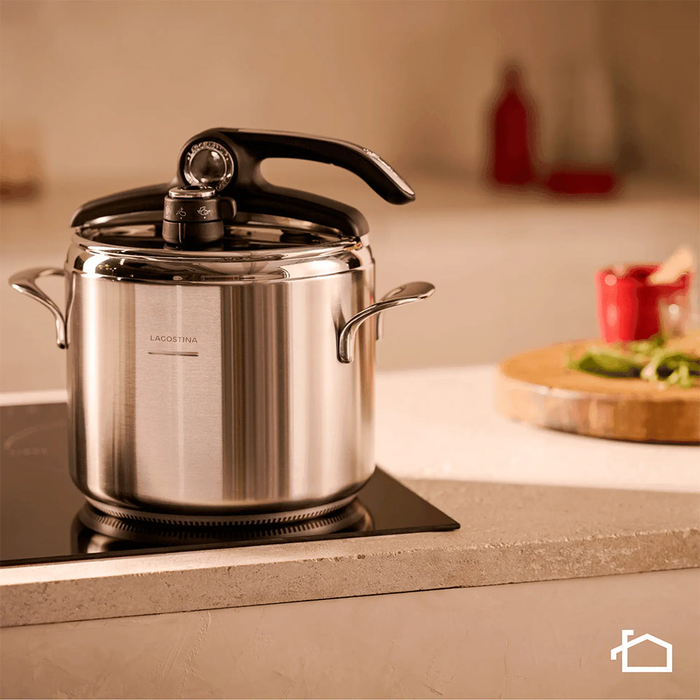 Lagostina Diva Induction Pressure Cooker In Stainless Steel