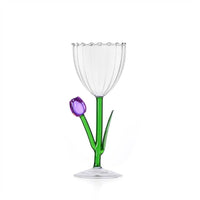 28 cl - Ichendorf Botanica Tulipano Copa multiusos efecto óptico de vidrio borosilicato