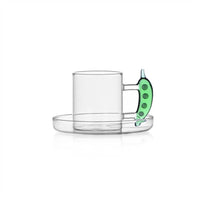 30 cl - Ichendorf Vegetables Coffee Cup With Saucer in Borosilicate Glass