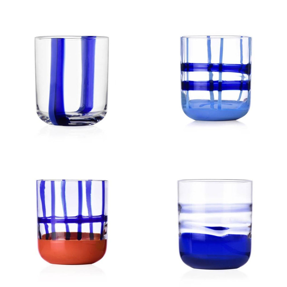 35 cl Ichendorf Gesti Tumbler Verre à Eau en Verre Borosilicato Set 4 Pcs
