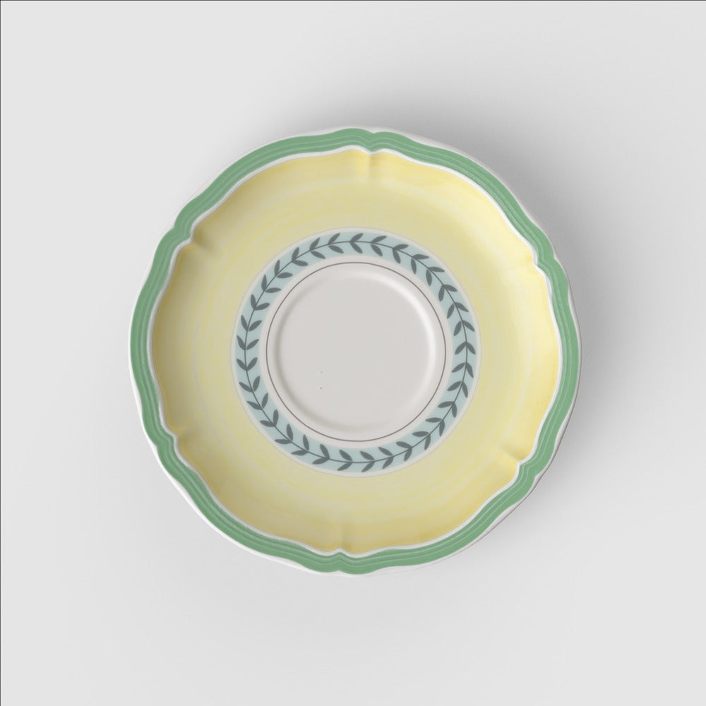 17 cm - Villeroy & Boch French Garden Fleurence Soucoupe tasse cappuccino en porcelaine premium - Set de 6 pz