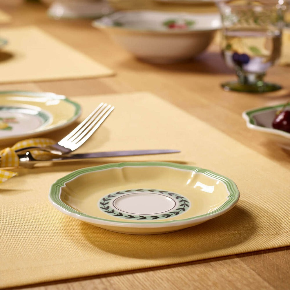 14.5 cm - Villeroy & Boch French Garden Fleurence Koffie-theekop schotel van premium porselein - Set van 6 st