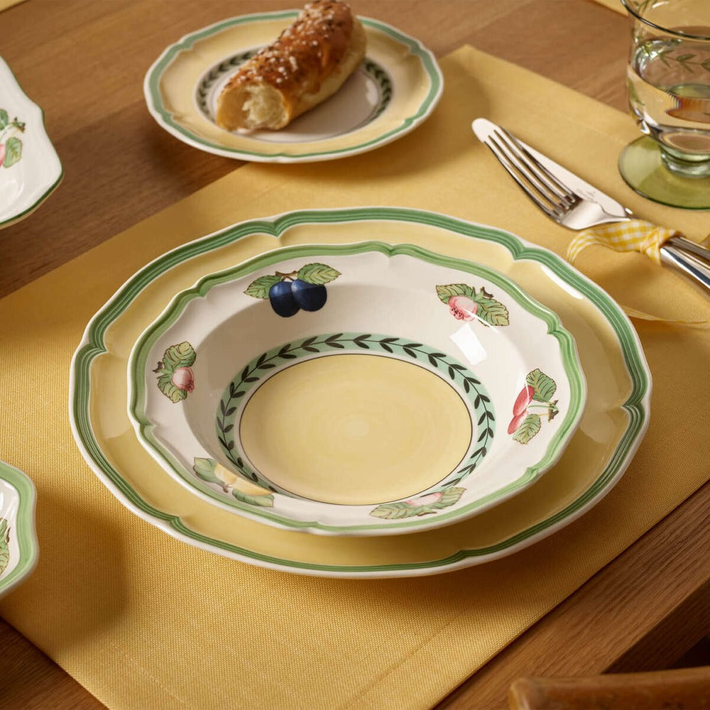 33 cl Villeroy & Boch French Garden Fleurence Deep Plate in Premium Porcelain Set 6 Pcs