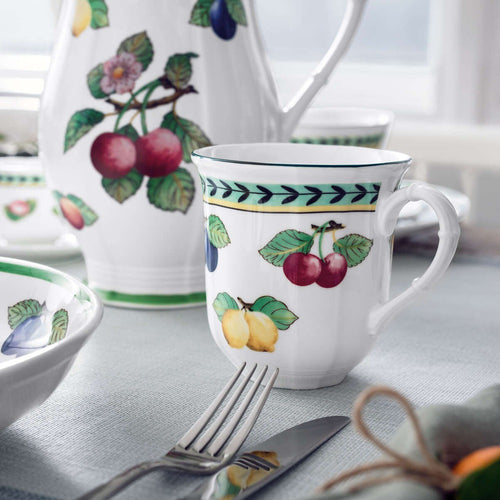 38 cl - Villeroy & Boch French Garden Fleurence Jumbo Mug aus Premium-Porzellan - Set mit 6 Stk