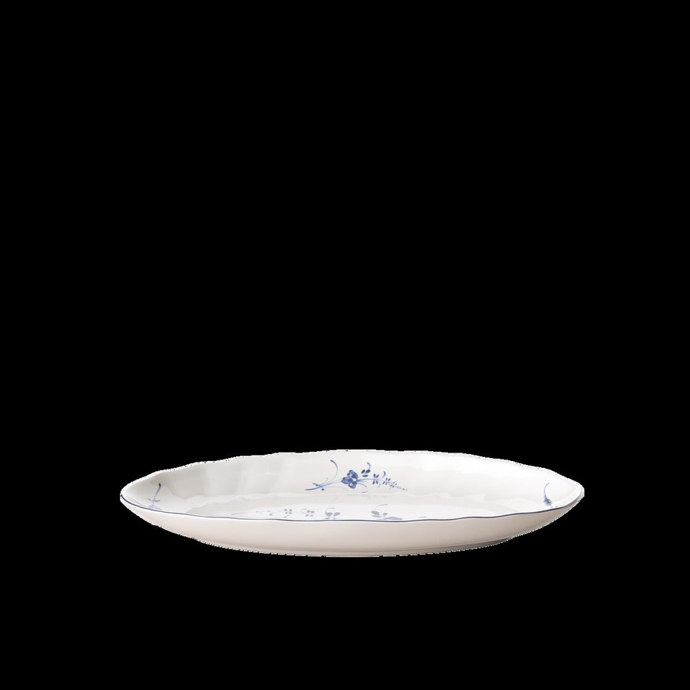 25 cm - Villeroy & Boch Vieux Luxembourg Fuente ovalada Raviera de porcelana premium