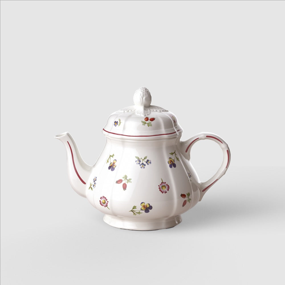 90 cl - Villeroy & Boch Petite Fleur Teapot in Premium Porcelain