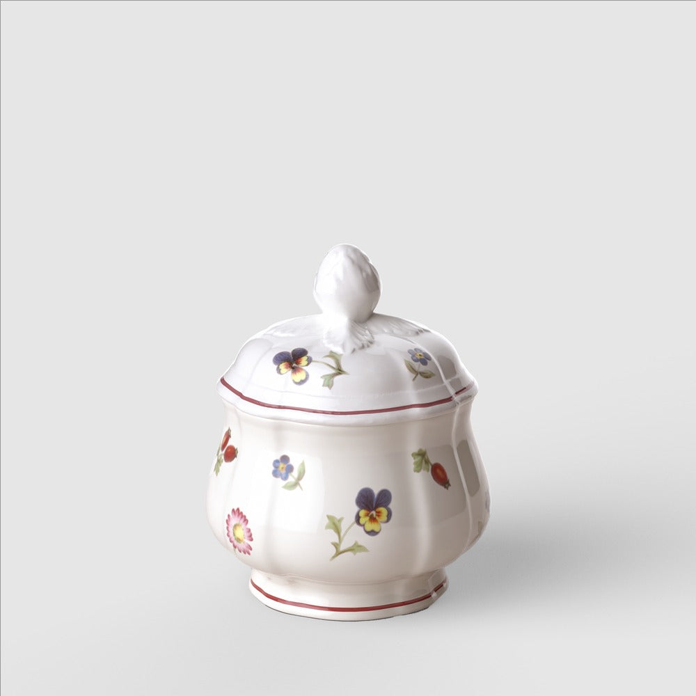36 cl - Villeroy & Boch Petite Fleur Zuccheriera In Porcellana Premium