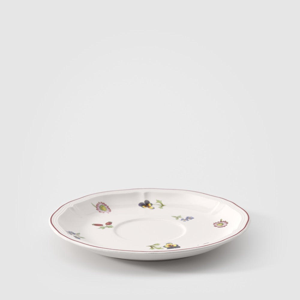 17 cm - Villeroy & Boch Petite Fleur Platillo Taza Cappuccino En Porcelana Premium - Set de 6 Pzas