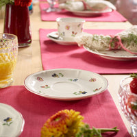 17 cm - Villeroy & Boch Petite Fleur Platillo Taza Cappuccino En Porcelana Premium - Set de 6 Pzas