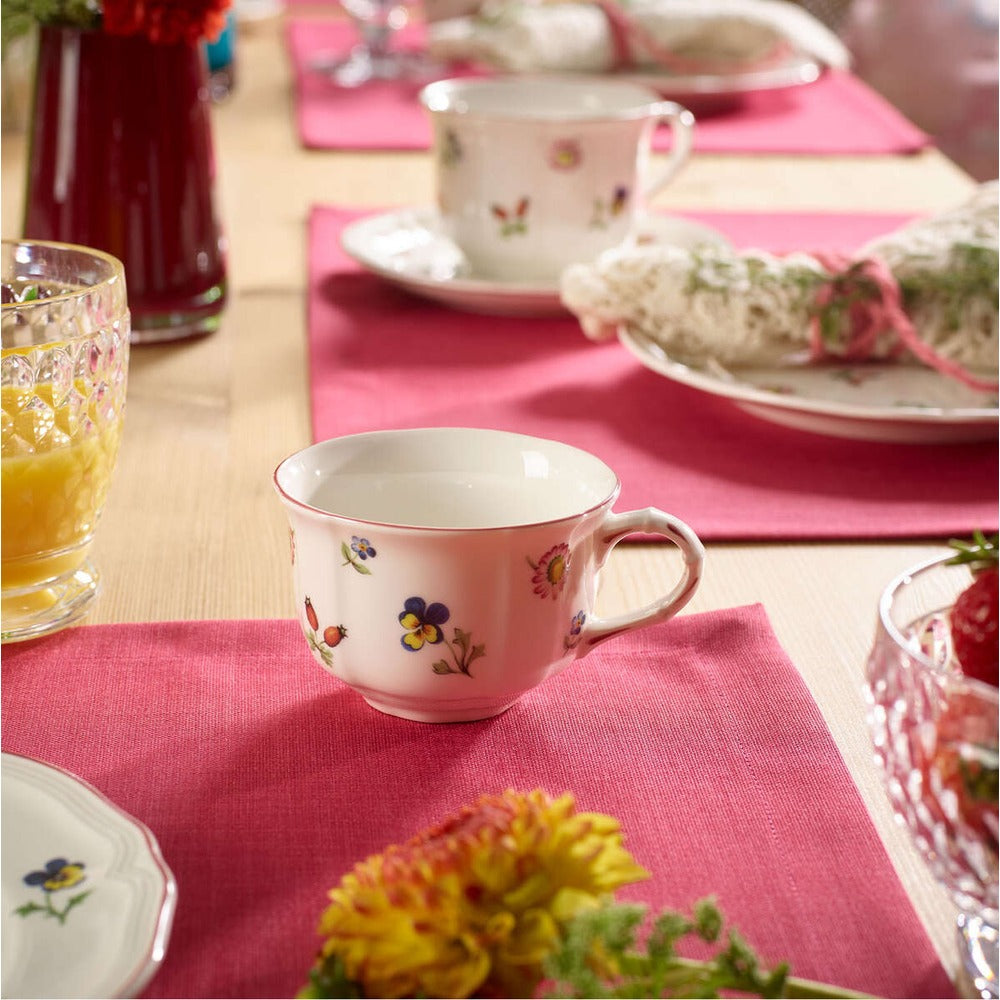 13 cl - Villeroy & Boch Petite Fleur Tasse à thé en porcelaine premium - Set de 6 pz