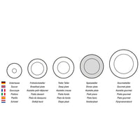 26.7 cm - Villeroy & Boch Petite Fleur Plato llano de porcelana premium - Set de 6 pz