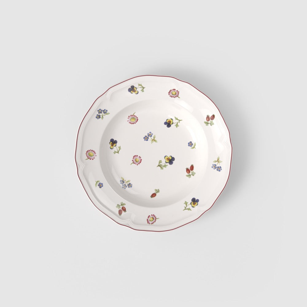 30 cl - Villeroy & Boch Petite Fleur Assiette Creuse En Porcelaine Premium - Lot de 6 Pièces