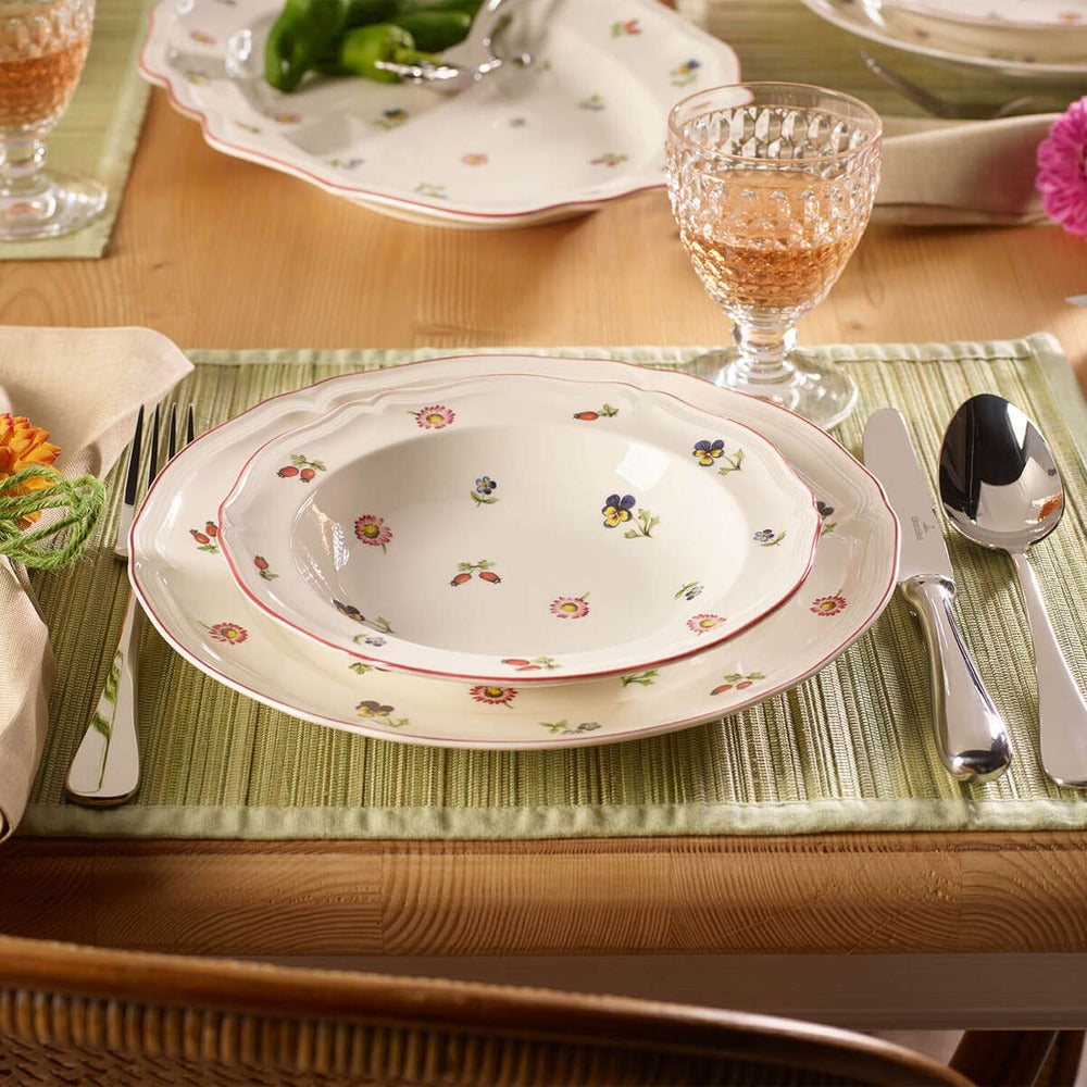 30 cl - Villeroy & Boch Petite Fleur Assiette Creuse En Porcelaine Premium - Lot de 6 Pièces