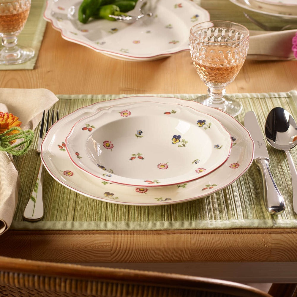 33 cl - Villeroy & Boch Petite Fleur Assiette Creuse En Porcelaine Premium - Lot de 6 Pièces