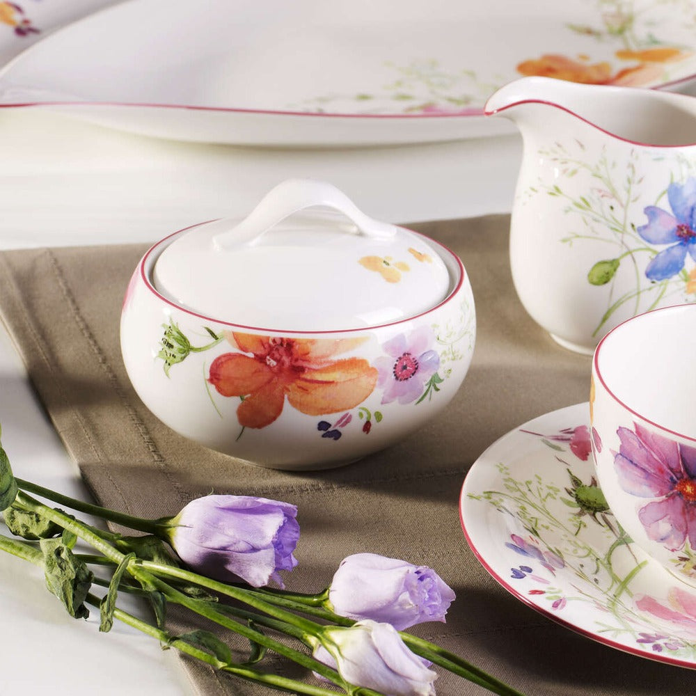 37 cl - Villeroy & Boch Mariefleur Basic Sugar Bowl in Premium Porcelain