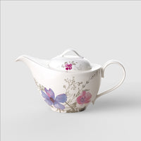 110 cl - Villeroy & Boch Mariefleur Gris Basic Théière En Porcelaine Premium